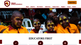 What Dreamafricaschools.com website looked like in 2019 (4 years ago)