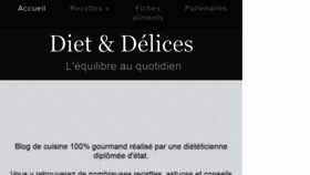 What Diet-et-delices.com website looked like in 2019 (4 years ago)