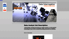 What Datainterrogation.com website looked like in 2019 (4 years ago)