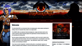 What Darkworldrpg.com website looked like in 2019 (4 years ago)