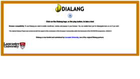 What Dialangweb.lancaster.ac.uk website looked like in 2019 (4 years ago)
