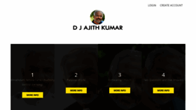 What Djajithkumar.com website looked like in 2019 (4 years ago)