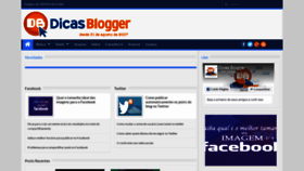 What Dicasblogger.com.br website looked like in 2019 (4 years ago)