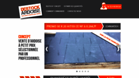 What Destock-ardoise.fr website looked like in 2019 (4 years ago)