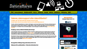 What Datoraffaren.se website looked like in 2019 (4 years ago)