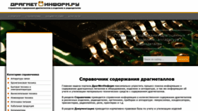 What Dragmetinform.ru website looked like in 2019 (4 years ago)