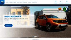 What Dacia.es website looked like in 2019 (4 years ago)