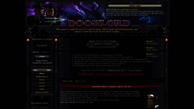 What Doomlord.net website looked like in 2019 (4 years ago)