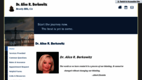 What Dr-aliceberkowitz.com website looked like in 2019 (4 years ago)