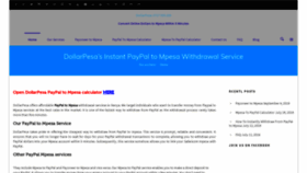 What Dollarpesa.com website looked like in 2019 (4 years ago)