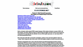 What Defindit.com website looked like in 2019 (4 years ago)