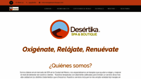 What Desertikaspa.com website looked like in 2019 (4 years ago)