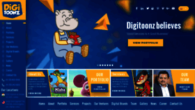 What Digitoonz.com website looked like in 2019 (4 years ago)