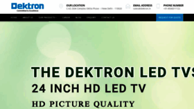 What Dektron.in website looked like in 2019 (4 years ago)