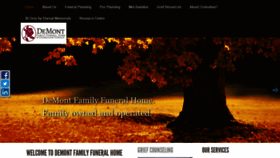 What Demontfamilyfuneralhome.ca website looked like in 2019 (4 years ago)