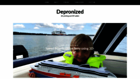 What Depronized.com website looked like in 2019 (4 years ago)
