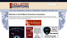 What Downtownhollister.org website looked like in 2019 (4 years ago)