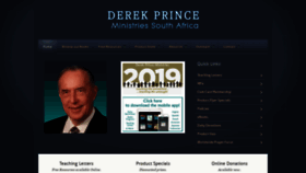 What Derekprince.co.za website looked like in 2019 (4 years ago)