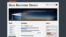 What Datarecoverydigest.com website looked like in 2019 (5 years ago)