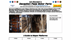 What Dpmotorparts.com website looked like in 2019 (4 years ago)
