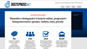 What Dostepnosc.net website looked like in 2019 (4 years ago)
