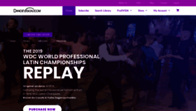 What Dancevision.com website looked like in 2019 (4 years ago)