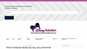 What Disneysolution.com website looked like in 2019 (4 years ago)