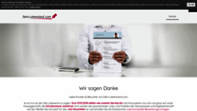 What Dein-lebenslauf.com website looked like in 2019 (4 years ago)