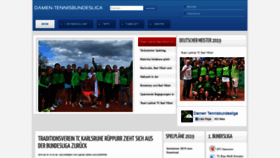 What Damen-tennisbundesliga.de website looked like in 2019 (4 years ago)