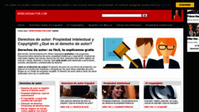 What Derechosautor.com website looked like in 2019 (4 years ago)