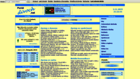 What Divoch.cz website looked like in 2019 (4 years ago)