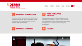 What Dermi.cz website looked like in 2019 (4 years ago)