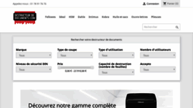 What Destructeur-de-documents.com website looked like in 2019 (4 years ago)