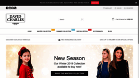What Davidcharleschildrenswear.com website looked like in 2019 (5 years ago)