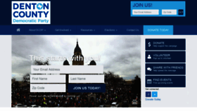 What Dentondemocrats.org website looked like in 2019 (4 years ago)