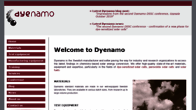 What Dyenamo.se website looked like in 2019 (4 years ago)