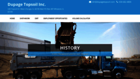 What Dupagetopsoil.com website looked like in 2019 (4 years ago)