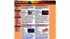 What Dxing.info website looked like in 2019 (4 years ago)
