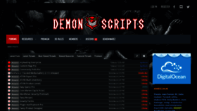 What Demonscripts.com website looked like in 2019 (4 years ago)