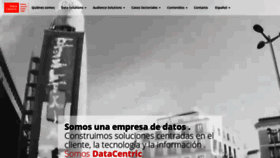 What Datacentric.es website looked like in 2019 (4 years ago)