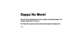 What Dappz.com website looked like in 2019 (4 years ago)