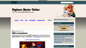 What Digimon-masteronline.blogspot.com website looked like in 2019 (4 years ago)