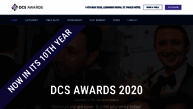 What Dcsawards.com website looked like in 2019 (4 years ago)