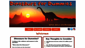 What Dinosaursfordummies.org.uk website looked like in 2019 (4 years ago)