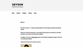 What Deyson.com website looked like in 2019 (4 years ago)