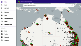 What Democracysausage.org website looked like in 2019 (5 years ago)