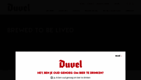 What Duvel.com website looked like in 2019 (4 years ago)