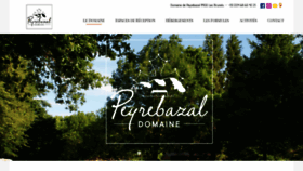 What Domainedepeyrebazal.com website looked like in 2019 (4 years ago)