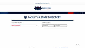 What Directory.fau.edu website looked like in 2019 (4 years ago)