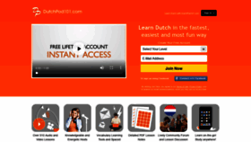 What Dutchpod101.com website looked like in 2019 (4 years ago)
